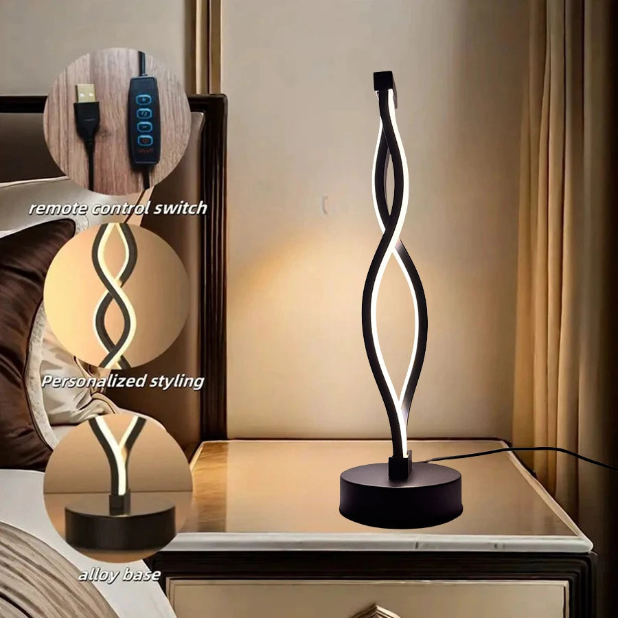 Calming Helix Desk Light